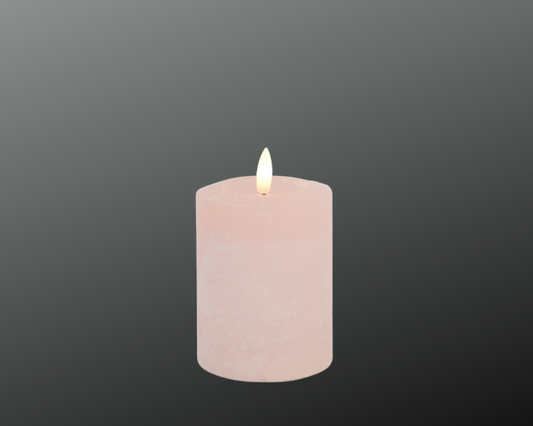Deko Florale LED-lys, Pink, D7.6xH10 cm