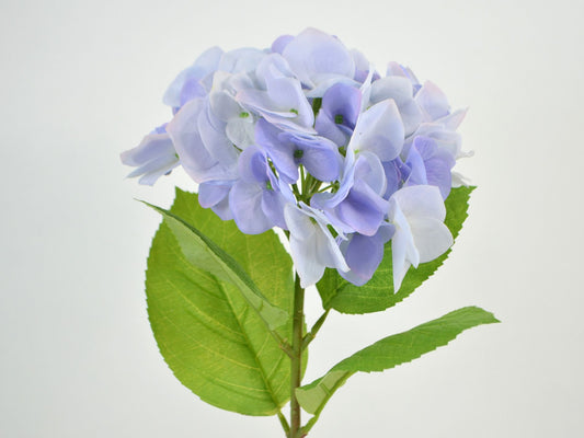 Deko Florale - Hortensia lilla, 46cm, 1 blomst, 2 blade