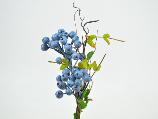 Floral decoration - branch with blueberries