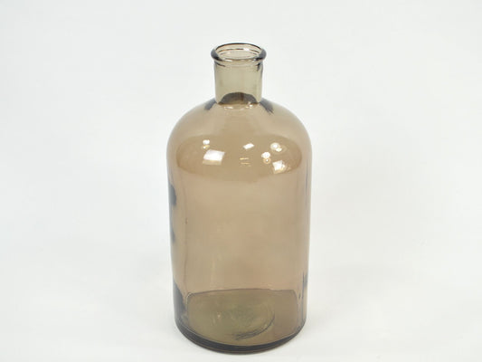 Deko Florale Flaske Vase, Brun, Ø14cm x H28cm