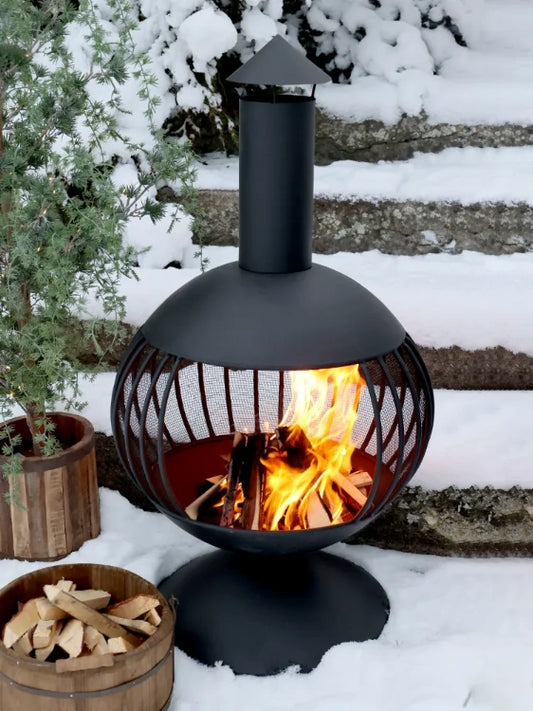 Chic Antigue - Bålsted, H94/Ø50 cm sort