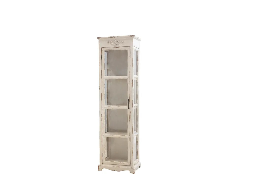 Chic Antique - Gl. Cabinet with 3 shelves and glass door