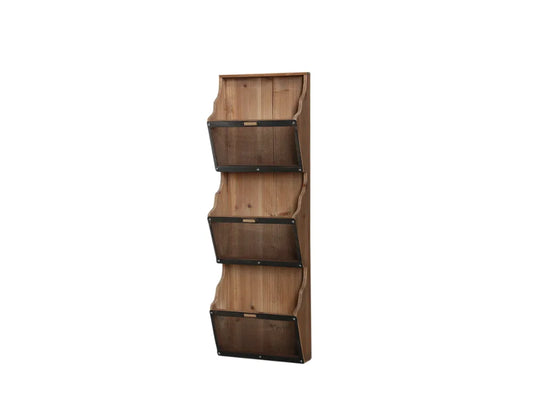 Chic Antique - Magasinholder m. 3 rum natur