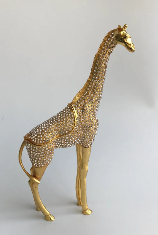 Eksklusivt Smykkeskrin - Giraf Design med Smykkesten (32 cm)