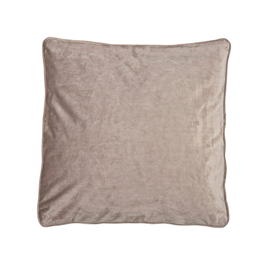 Fondaco VELVET Cushion cover in Flax-coloured Velor, 45x45 cm