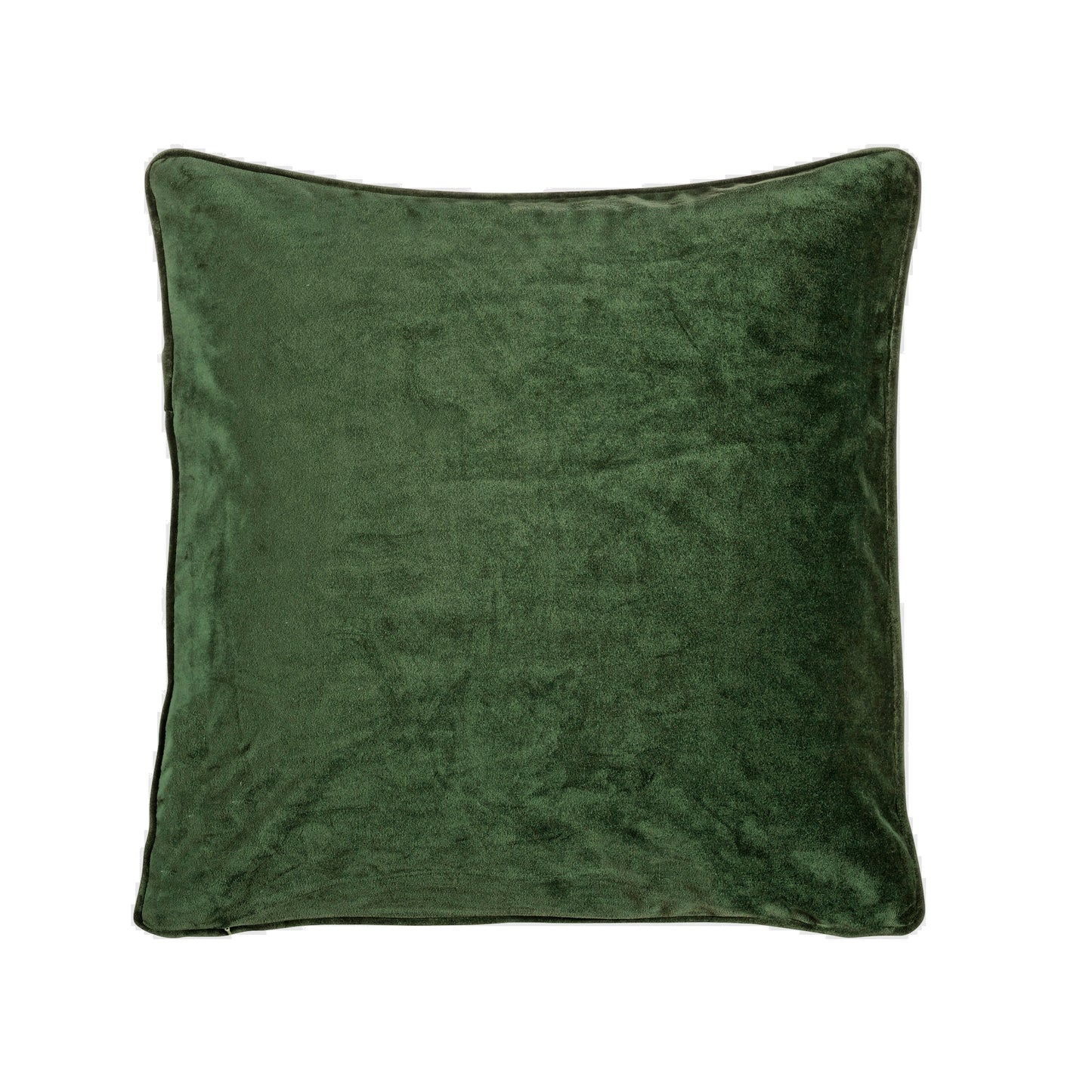 Fondaco VELVET Cushion cover in Forest Green Velor, 45x45 cm