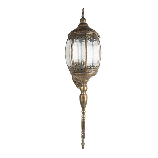 Clayre & Eef - Væglampe med glas, Guldfarvet