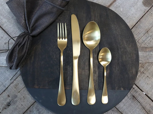 Chic Antique - Nordique Bestik sæt af 4, guld