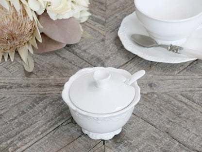 Chic Antique - Provence Sugar bowl with spoon