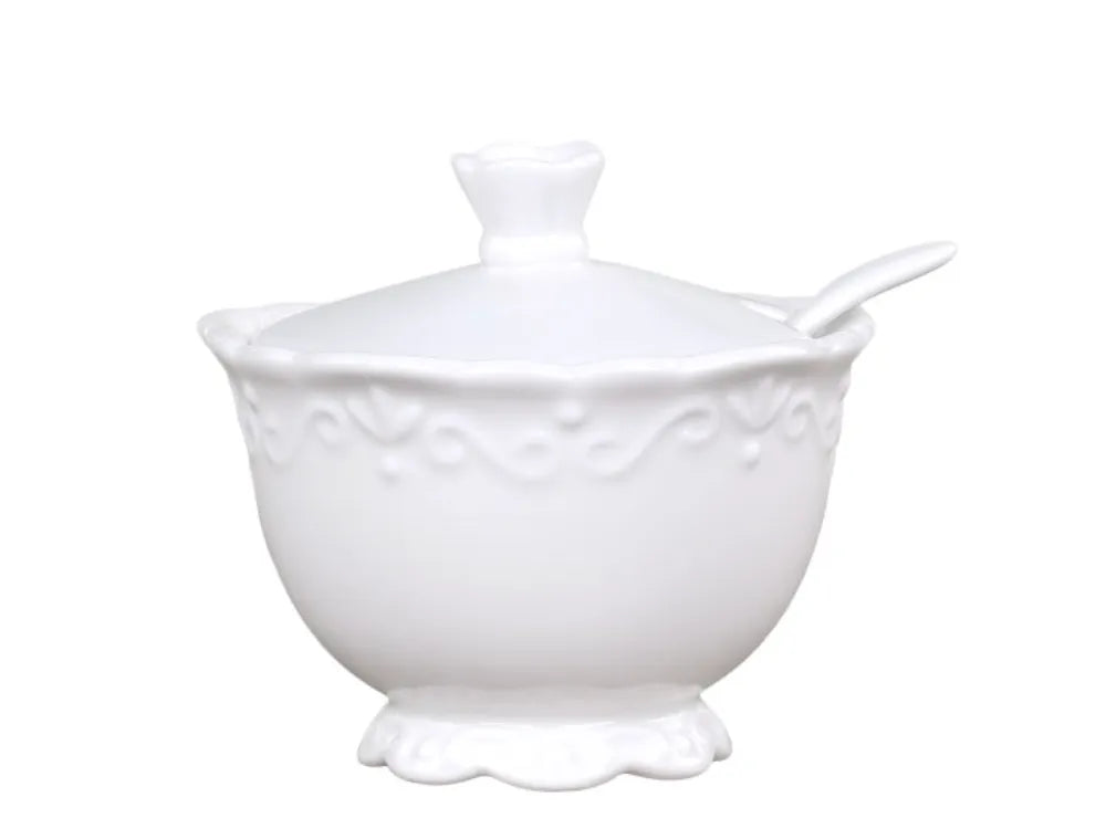 Chic Antique - Provence Sugar bowl with spoon