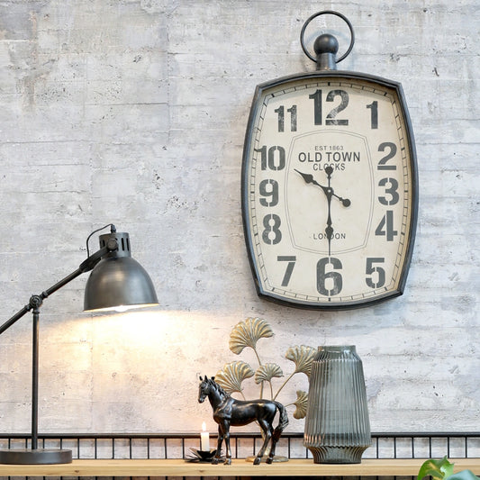 Chic Antique - Vægur, H84 cm kul