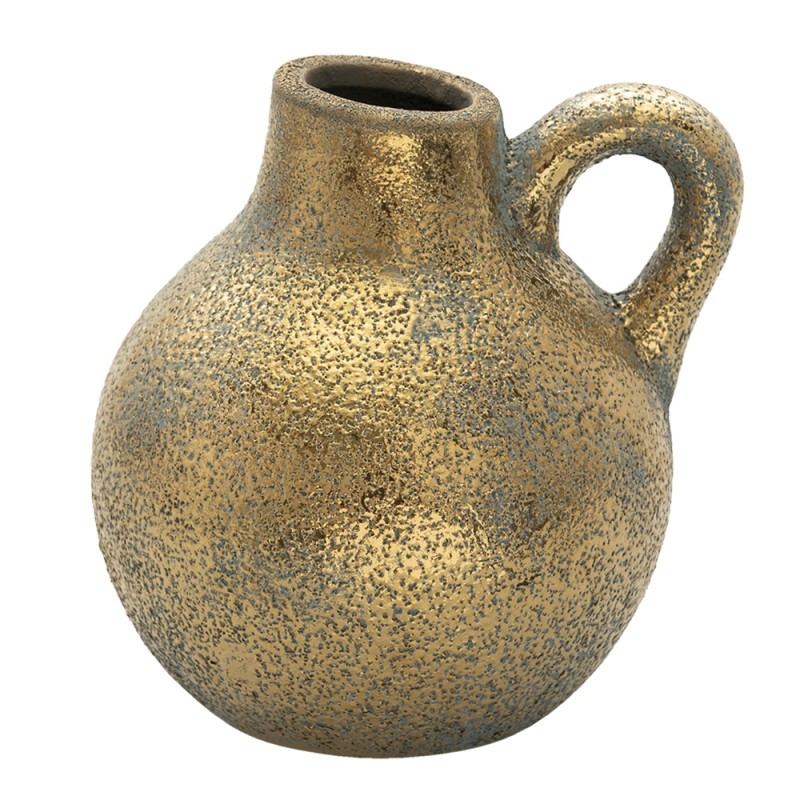 Clayre &amp; Eef - Vase gold colored ceramic, decorative vase