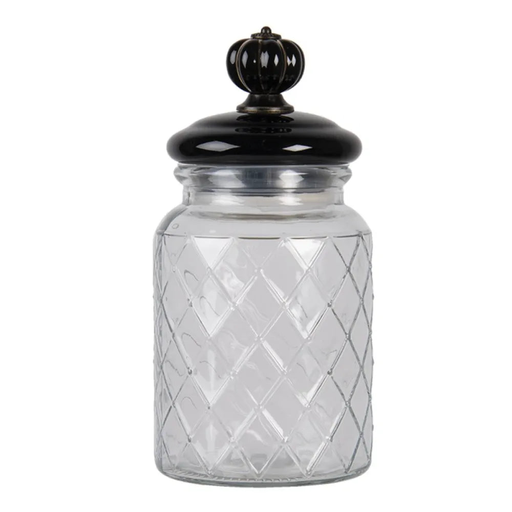 Clayre &amp; Eef - Large Transparent Round Glass Jar