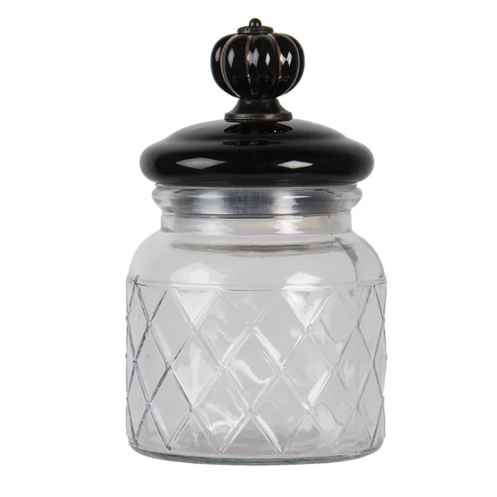 Clayre &amp; Eef - Glass jar transparent glass round
