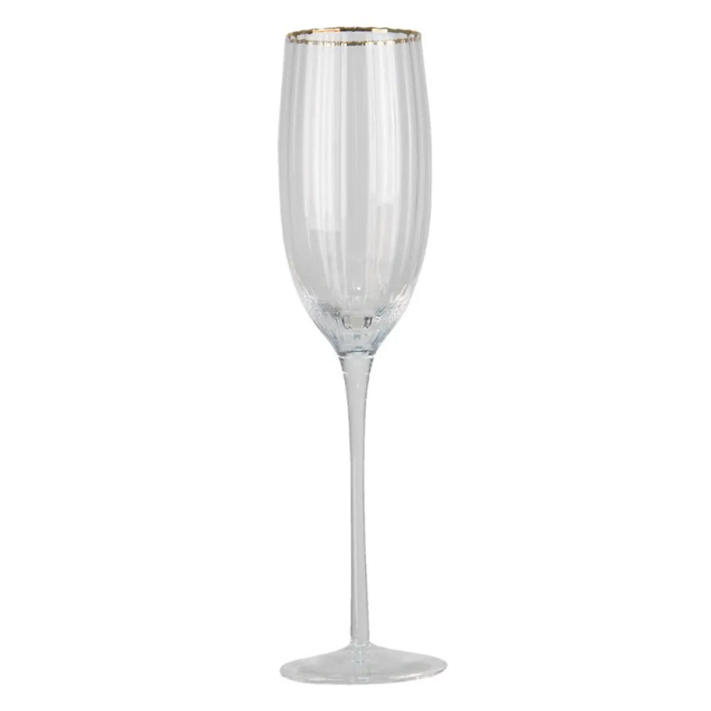 Clayre & Eef - Elegant Champaignglas, Volumen: 250 ml