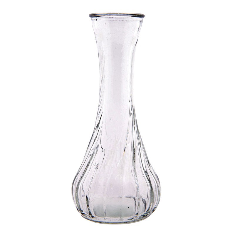 Clayre & Eef Klar Glas Vase Ø6xH15 cm