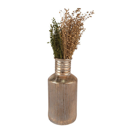 Clayre & Eef - vase guldfarvet metal, dekorativ vase