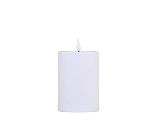 Chic Antique Bloklys LED til Udendørs Brug - Hvid, Inkl. Batteri H25