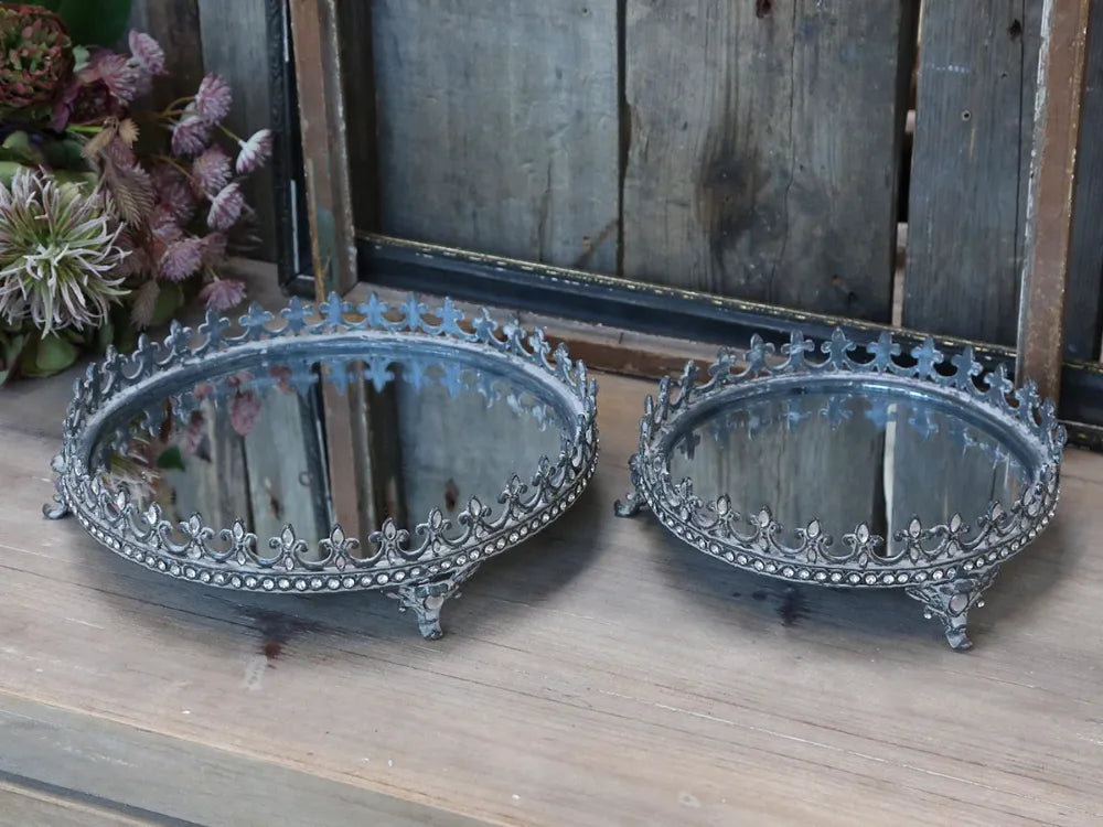 Chic Antique - Mirror tray with simili
