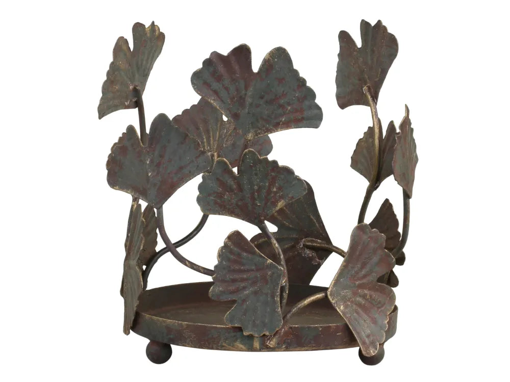 Chic Antique - Candlestick with leaf decor