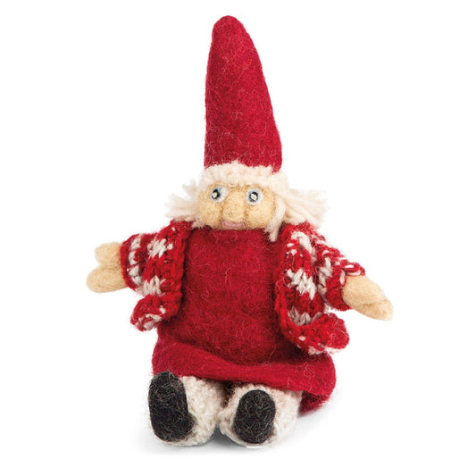 Nisse lille, strikket, siddende, Amy