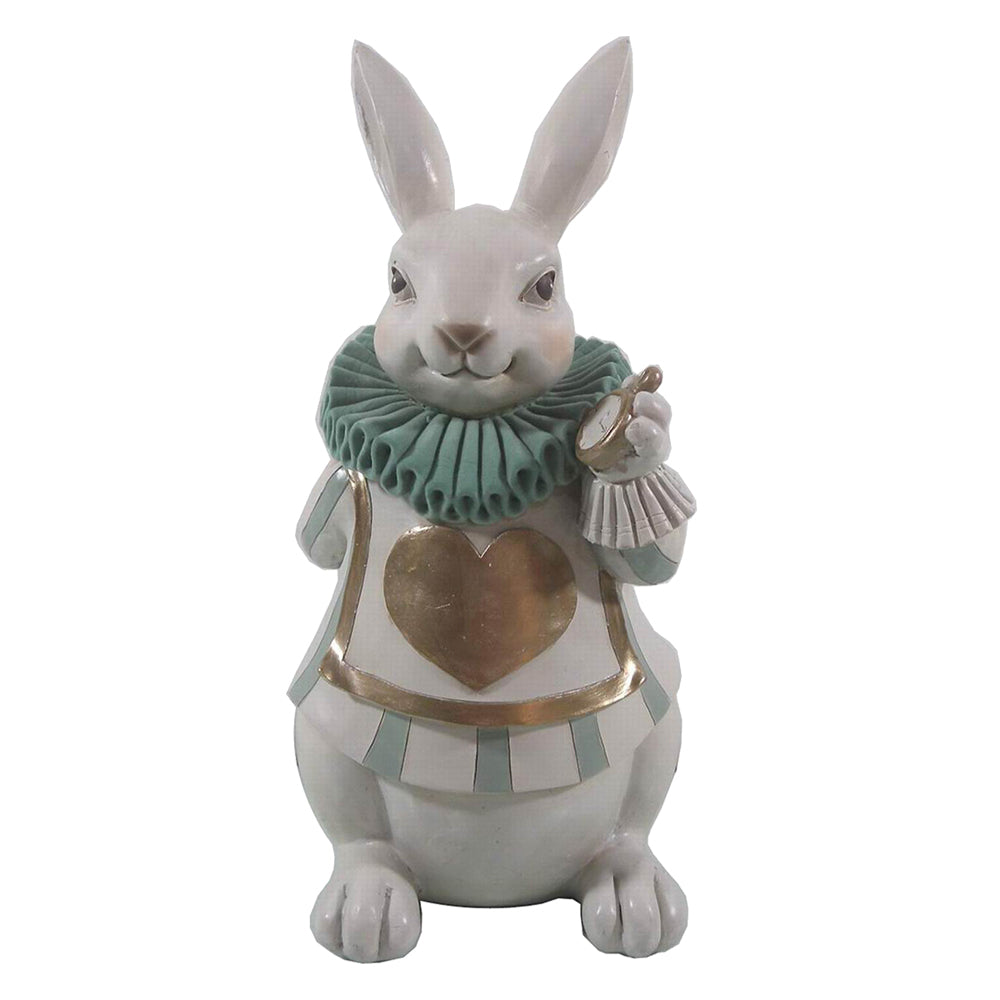 Clayre &amp; Eef - Statue rabbit with pocket watch