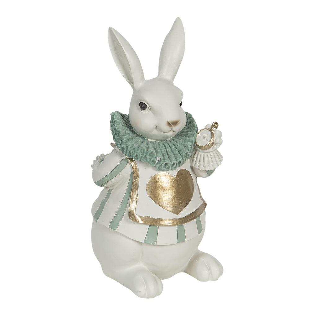 Clayre &amp; Eef - Statue rabbit with pocket watch