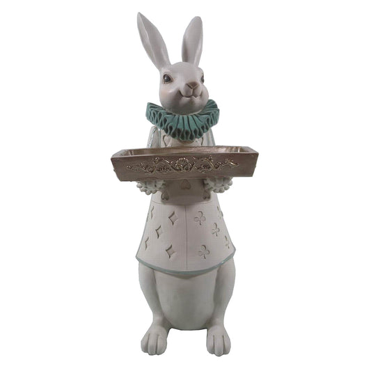 Clayre & Eef - Statue kanin med bakke