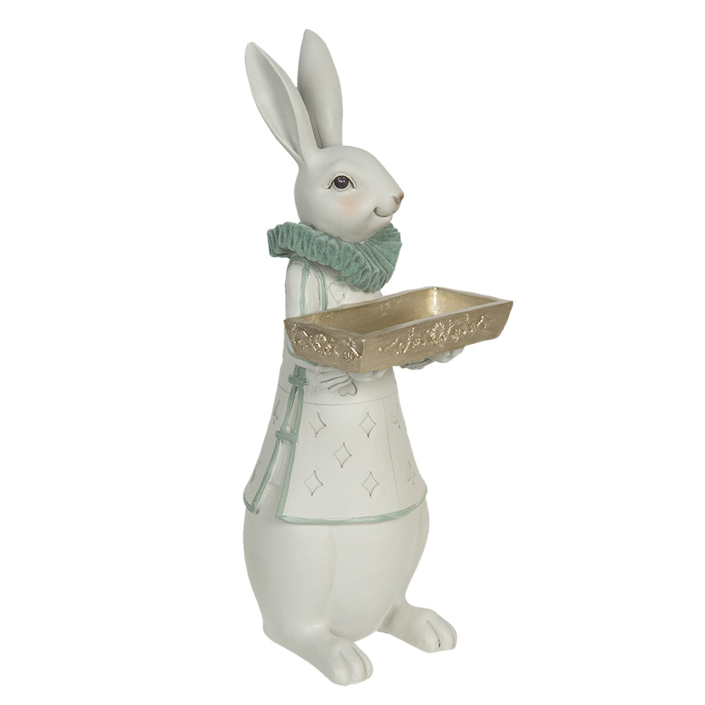 Clayre &amp; Eef - Statue rabbit with tray