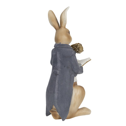 Clayre &amp; Eef - Statue rabbit with book