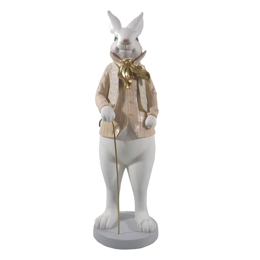 Clayre & Eef - Statue kanin med stok