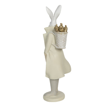 Clayre & Eef - Statue kanin med rygsæk