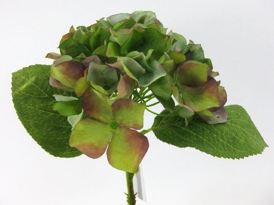 Decorative Floral Green Hydrangea 33cm