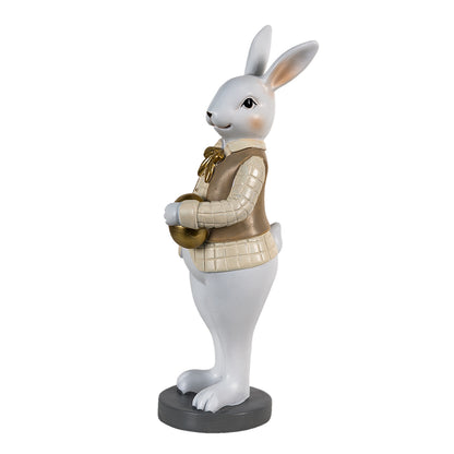 Clayre &amp; Eef - Statue rabbit with golden egg