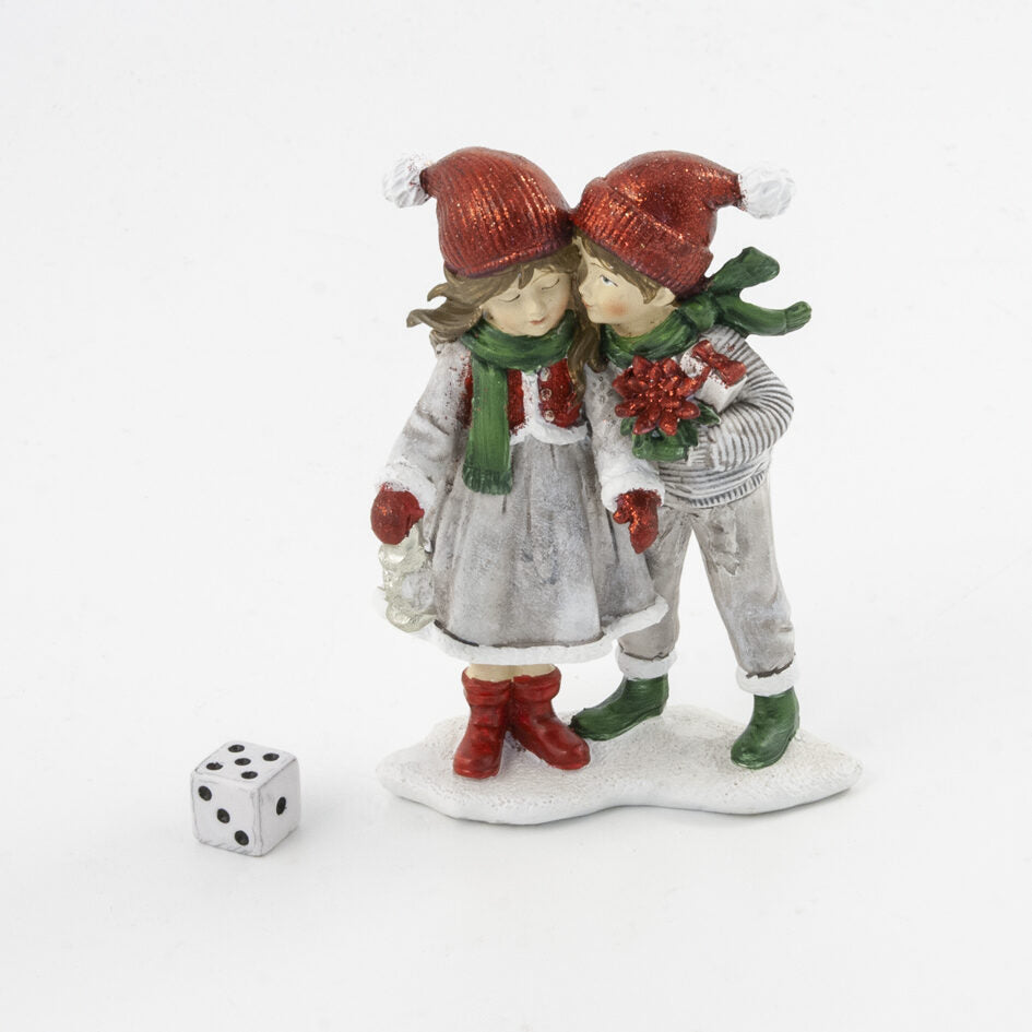 Godtbergsen - Girl and boy with lamp and gift