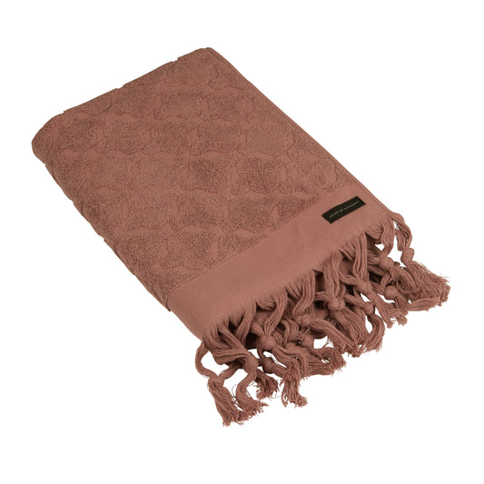 Fondaco Miah Towel in Rusty Rose 50x70cm