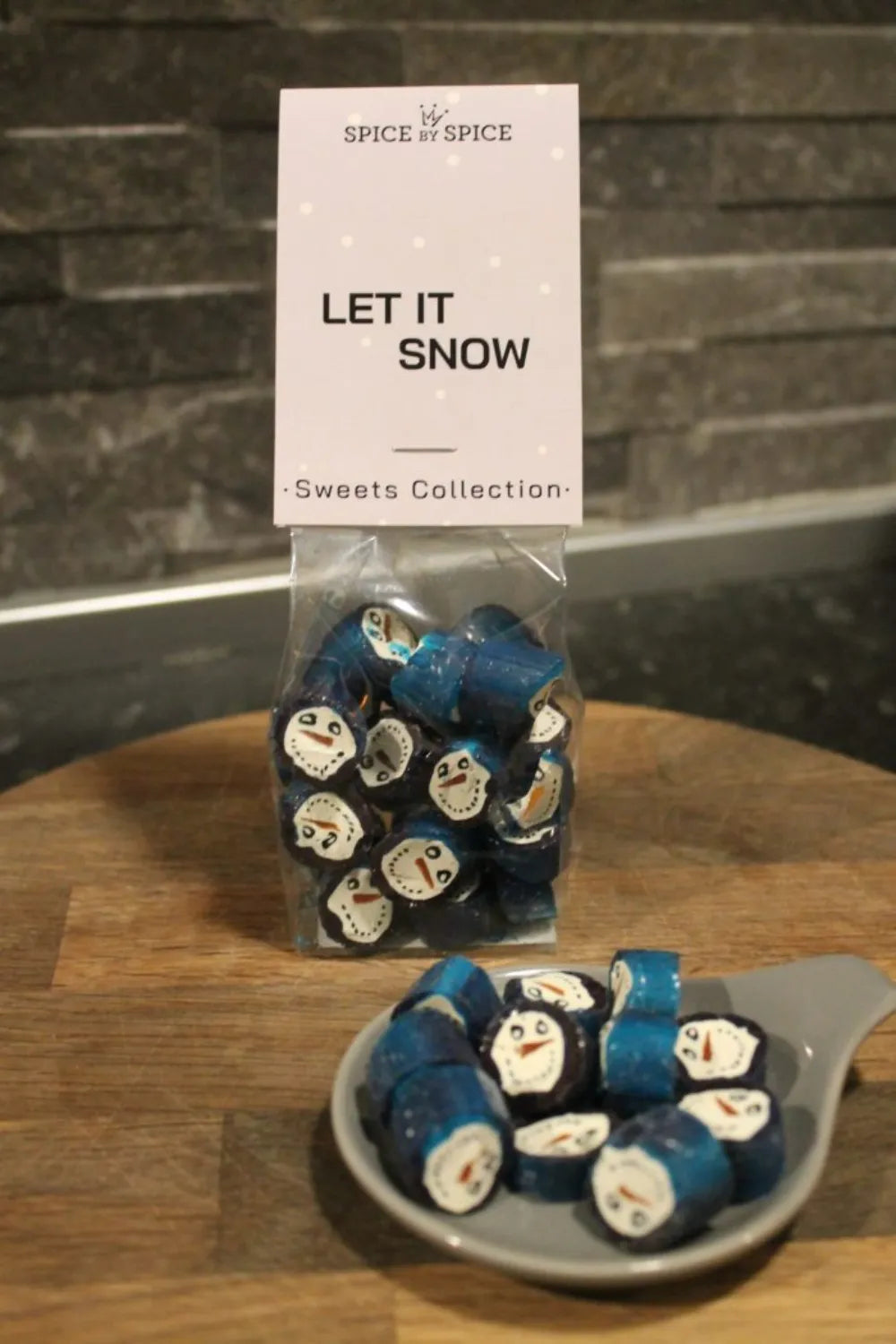 Spice by Spice, Håndlavet Bolcher - Let it snow - Mint & Jordbær