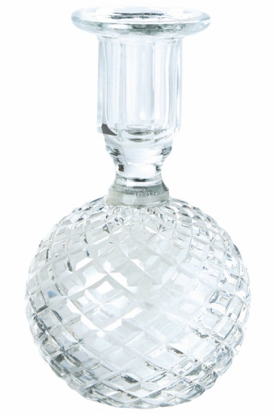 Eja, Glass ball candle holder, clear