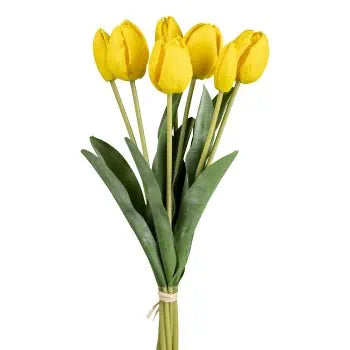 Barbara - Tulipaner i Bundt Gul, Højde 46 cm