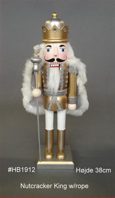 Asian House Wholesale - Nutcracker, King with Robe, Gold
