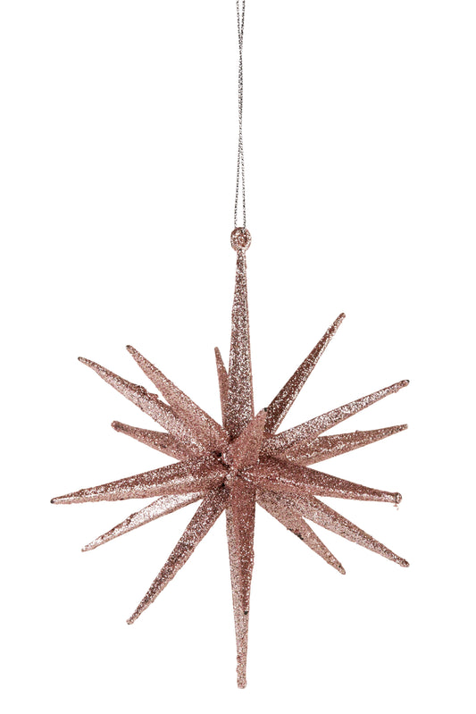 2have - Star Hanging 12 cm Pink/Glitter