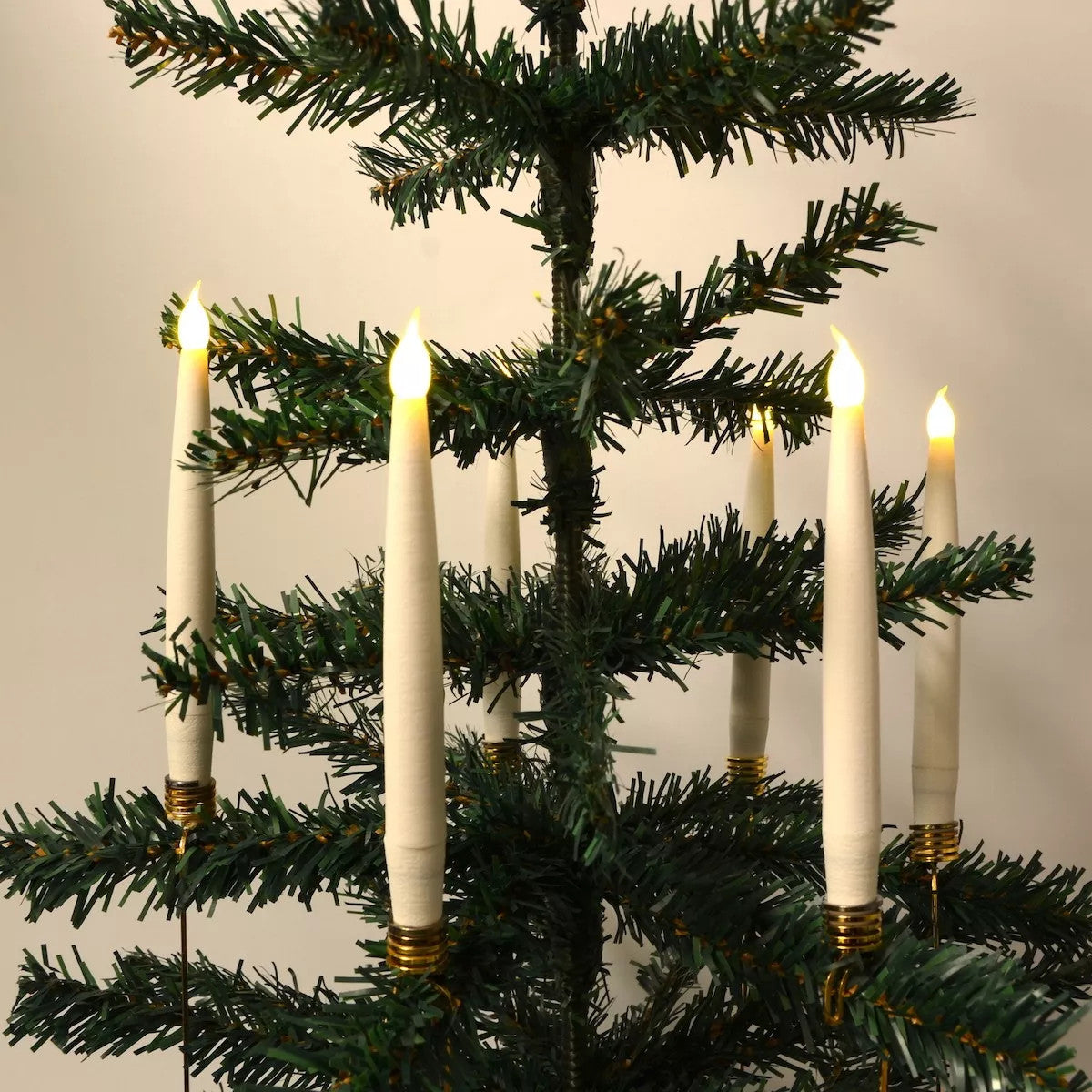 LED Christmas tree lights, set of 5, Ø1.2 x H15 cm