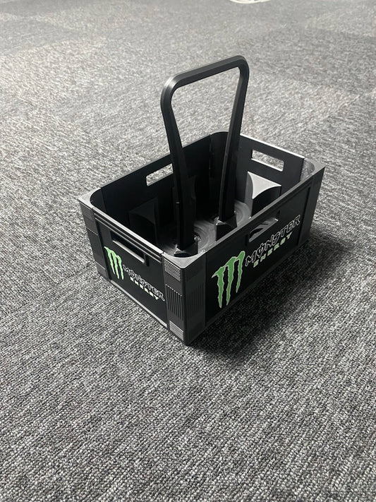 Kasse med Monster Energy Logo – Plads til 6 dåser