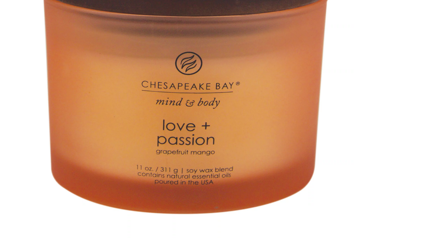 Chesapeake Bay Candle - Love + Passion (grapefruit mango) candle