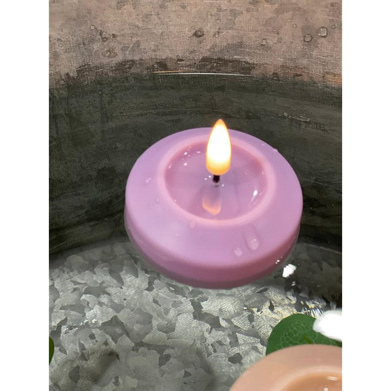 DeluxeHomeArt - Lavender Floating candle 2 pcs, Ø6.1