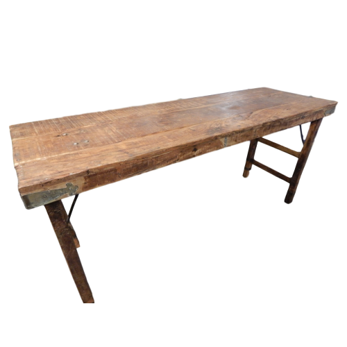 Khannas - Foldable table recycled wood/iron