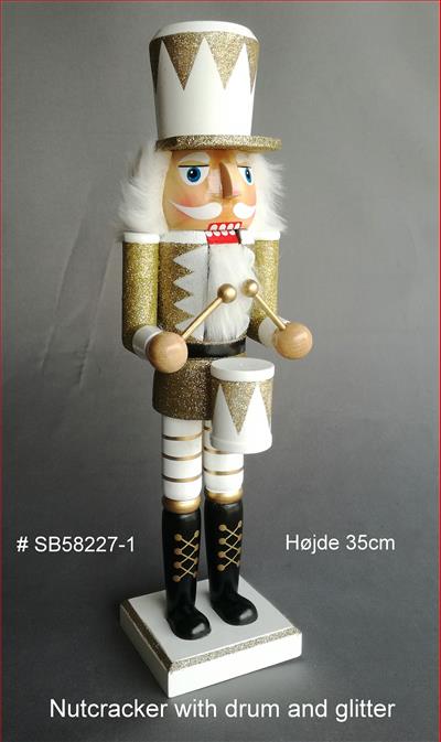 Asian House Wholesale - Nutcracker, with drum and glitter
