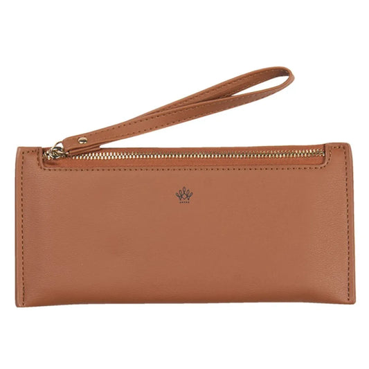 Clayre &amp; Eef Brown Faux Leather Handbag 21x10 cm