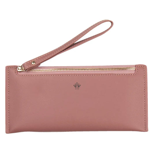 Clayre &amp; Eef Pink Faux Leather Handbag 21x10 cm